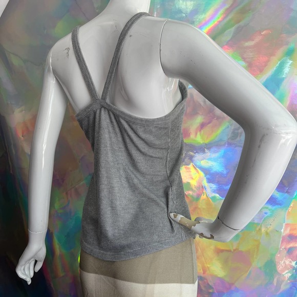 Free People Ribbed Gray Tank Top - Picture 4 of 8